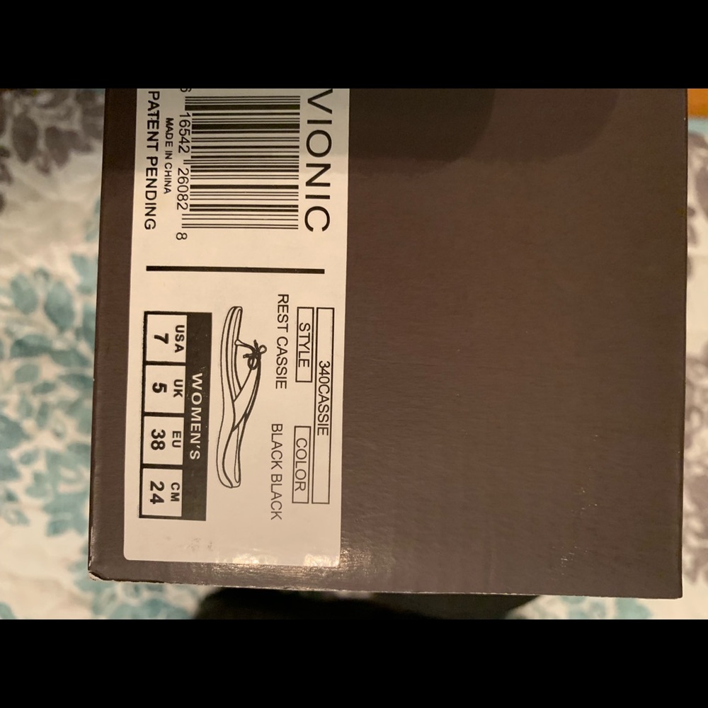 Bionics black flip flop